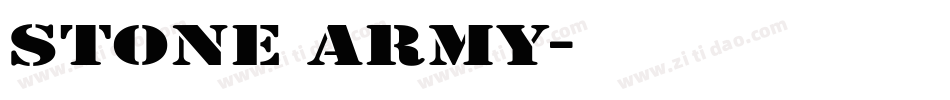 Stone Army字体转换